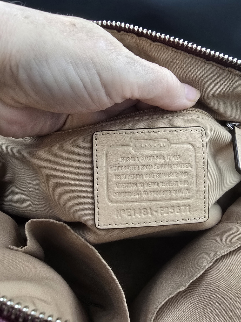 Coach Pink Leather Satchel Bag - Picture 11 of 16